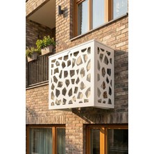 Liccia Klima Motoru/dış Ünite Gizleme/koruma Kafesi M 18000 Btu - 24000 Btu 110X56X85(H) Alüminyum Stone