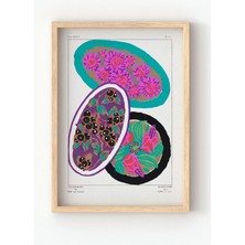 Viela Home Ahşap Çerçeveli E.a. Seguy Floral Patterns Poster – Renkli Art Deco Çiçek Desenli Duvar Tablosu 🌸🎨
