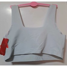 Buz Mavisi Spor Kalın Askılı sütyen