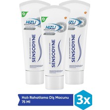 Sensodyne Hızlı Rahatlama Beyazlatıcı 75 ml 3 Adet