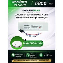 Xiaomi Mi Robot Vacuum Mop 1c / 2in1 Uyumlu Batarya 5800MAH 14.4V Li-Ion Robot Süpürge Pili – Bataryabank Yüksek Kapasite