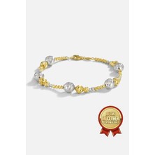 Meks Jewels Mikron Altın Kaplama Gümüş Dorika Bileklik