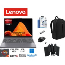 Lenovo ıdeapad Slim 3 Amd Ryzen 7 7735HS 32GB 1tb SSD W11 Pro 15.3"  83K70098TR Duddi Çanta+Mouse+Mousepad+Usbbellek+Temizlikkit