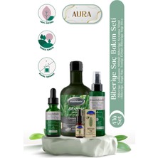 Mecitefendi Biberiye Saç Bakım Seti Aura - Biberiye Şampuanı 400 ml + Biberiye Serumu 50 ml + Biberiye Şaç Toniği 150 ml + Biberiye Yağı 10 ml