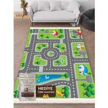 Destek Halı CK-10164A – Makinede Yıkanabilir, Kaymaz Taban, Dijital Baskı Halı