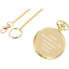 Hediye Shop Kişiye Özel Altın Renkli Köstekli Saat