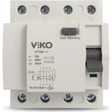 Viko 4 x 25 A 30 Ma Kaçak Akım Koruma Rölesi