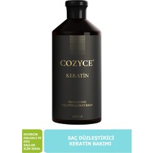 Cozyce Saç Düzleştirici Keratin Bakımı 600 ml Kıvırcık ve Dalgali Saçlar İçin Onarıcı Etki