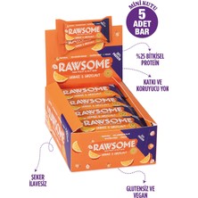 Rawsome Portakal ve Fındıklı Glutensiz ve Vegan Yüksek Proteinli Bar 40G x 5 Adet