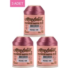 MiraLive 3 Adet Altınbaşak Oya ve Dantel Ipi 20 gr - Royaleks - No: 186