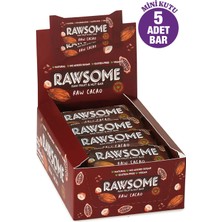 Rawsome Kakaolu Glutensiz ve Vegan Meyve ve Yemiş Barı 40G x 5 Adet