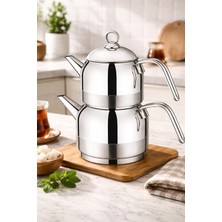 Milanor Tuana Metal Kulplu Aile Boy Çaydanlık