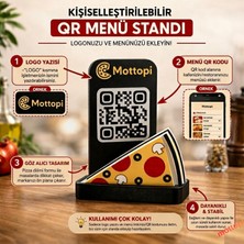 Mottopi Qr Kod Menü Pizza Dilimi - 1 Adet