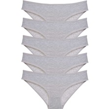 Miray Life 5 Adet Süper Eko Set Likralı Kadın Slip Külot Gri