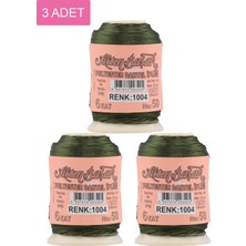 MiraLive 3 Adet Altınbaşak Oya ve Dantel Ipi 20 gr - Royaleks - No: 1004