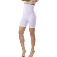 Mideli Uzun Paçalı Bayan Korse 11005 - Beyaz