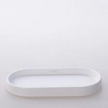 Selim Tiny Oval Tepsi Beyaz