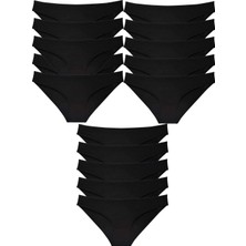 Miray Life 15 Adet Süper Eko Set Likralı Kadın Slip Külot Siyah
