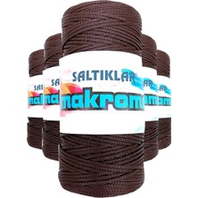 MiraLive 5 Adet Polyester Makrome Ipi 2070 Kahve 100 gr