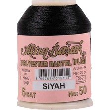 MiraLive Altınbaşak Oya ve Dantel Ipi 20 gr - Royaleks - No: Siyah