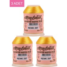 MiraLive 3 Adet Altınbaşak Oya ve Dantel Ipi 20 gr - Royaleks - No: 397