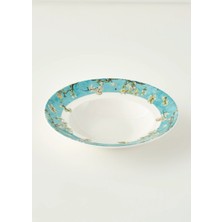 Bella Maison Van Gogh Almond Blossom Porselen Makarna Tabağı Turkuaz (27 Cm)