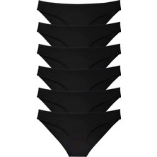 Miray Life 6 Adet Süper Eko Set Likralı Kadın Slip Külot Siyah