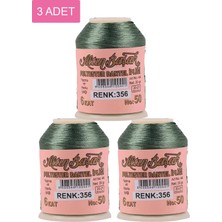 MiraLive 3 Adet Altınbaşak Oya ve Dantel Ipi 20 gr - Royaleks - No: 356