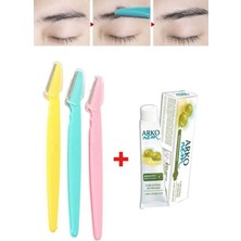 MiraLive 3 Adet Kaş Şekillendirici Ustura Arko Nem Zeytinyağı Kremi 20 cc