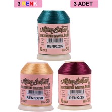 MiraLive 3 Adet Altınbaşak Oya ve Dantel Ipi 20 gr - Royaleks - No: 650 - 025 - 292