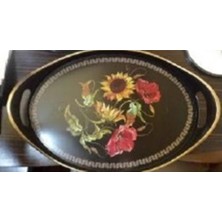 MiraLive Oval Hira Desenli Sunum Tepsisi ROYALEKS-İSR-5723