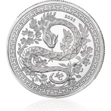 Gekas Kuyumculuk Yılan Figürlü Koleksiyonluk ve Yatırımlık Gümüş Sikke Coin