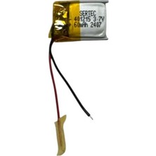 MiraLive 401215 3.7V 60 Mah Lipolymer Pil DEVRELI/1.5A (72)