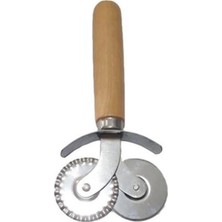 MiraLive Ahşap Saplı Pizza ve Hamur Ruleti Kesici 2'li ROYALEKS-676