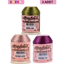 MiraLive 3 Adet Altınbaşak Oya ve Dantel Ipi 20 gr - Royaleks - No: 426 - 078 - 434