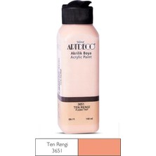 Artdeco Akrilik Boya 3651 Ten Rengi 140 ML Su Bazlı Örtücü Özellikli Ürün