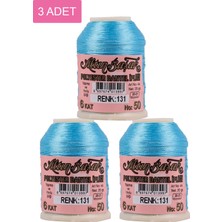 MiraLive 3 Adet Altınbaşak Oya ve Dantel Ipi 20 gr - Royaleks - No: 131