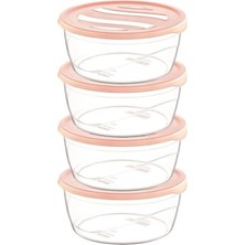 MiraLive Krizma Yuvarlak Saklama Kabı 4 Lü No:1 ROYALEKS-ÇNK2153