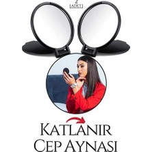Mey Ithalat® Katlanabilir Ikili Cep Aynası Seti – Ultra Net Cam & Ergonomik Kompakt Tasarım