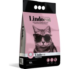 LindoCat Lindo Cat Bebek Parfümlü İnce Topaklaşan Kedi Kumu 10 Lt Yüksek Emme Gücü ile Hijyenik Kullanım