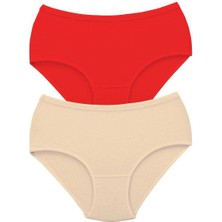 2 Adet Tutku Kadın Yüksek Bel Bato Kalın Lastik Külot S5