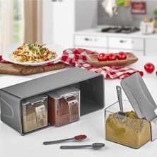 MiraLive 3 Lü Baharatlık Set Duvar Askılı ROYALEKS-L677