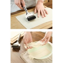 MiraLive Paslanmaz Çelik Hamur Kesme Aparatı Metal Saplı