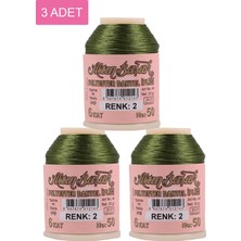 MiraLive 3 Adet Altınbaşak Oya ve Dantel Ipi 20 gr - Royaleks - No: 002