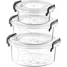 MiraLive Bonny Box 3'lü Yuvarlak Saklama Kabı ROYALEKS-82112