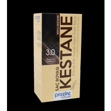 Prozinc Color 3.0 Kestane Amonyaksız Krem Saç Boyası Bitkisel İçerik ile Kalıcı Parlaklık