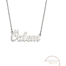 Bigakan 925 Ayar Gümüş Özlem Isimli Kolye