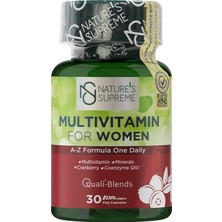 Nature's Supreme Kadınlar İçin Multivitamin 30 Kapsül A-Z Formül İçerir
