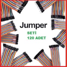 Arduino 120’li Jumper Kablo Seti Dişi-Dişi Erkek-Erkek Özellikli Renkli Kablolar ile Zeka Geliştirici