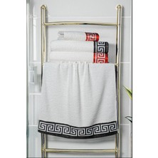 D'niss Home 4'lü Grek Desen Havlu Seti 50*90-70*140